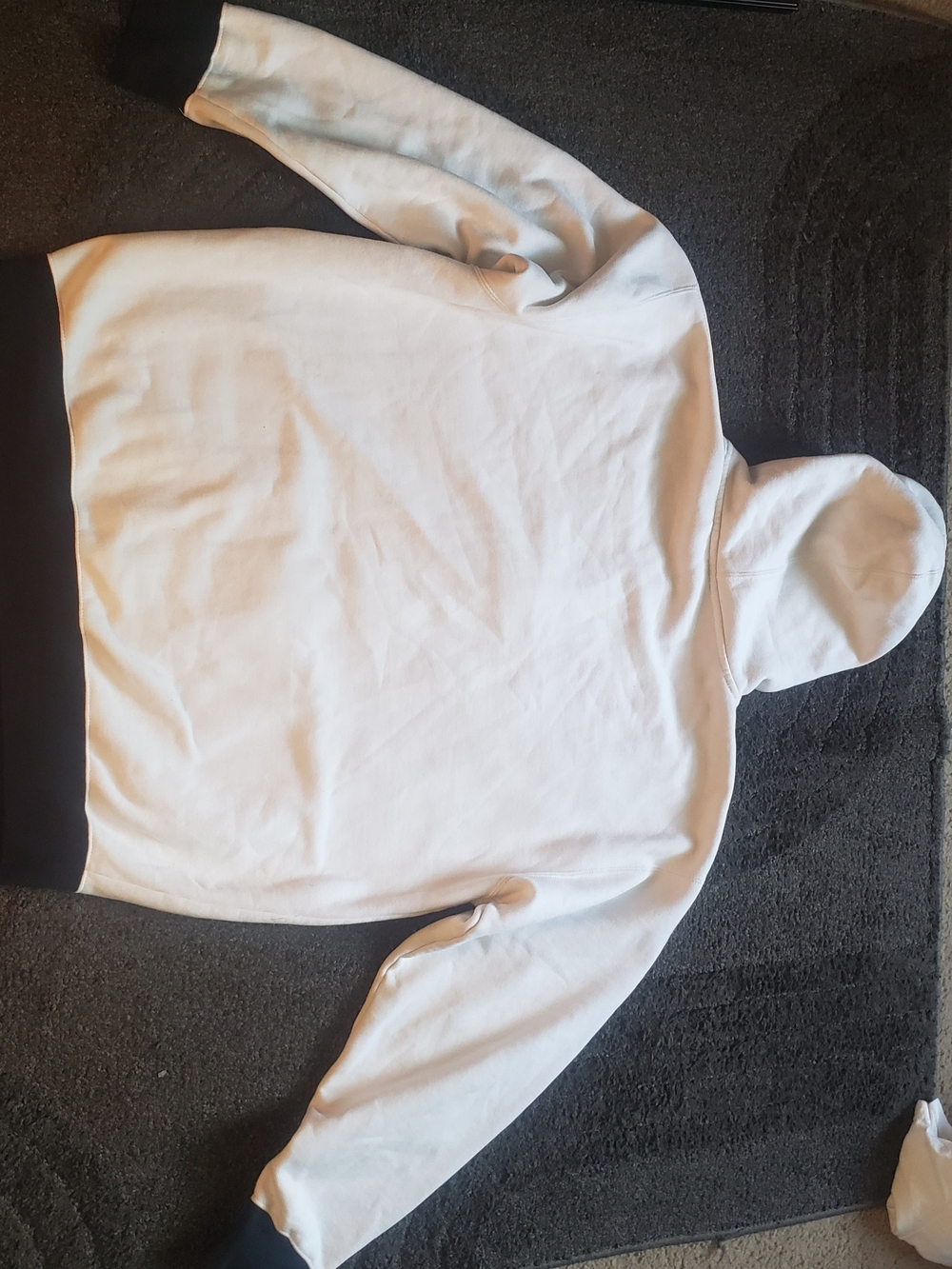 Famous Stars & Straps White Black Full Zip Hoodie XL Vintage Y2k - Picture 3 of 5